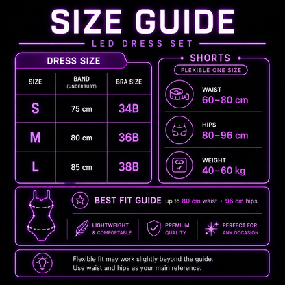 GLOVA LED Feather Dress