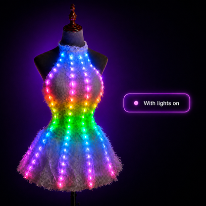 GLOVA LED Feather Dress