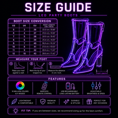 GLOVA LED Cowboy Boots